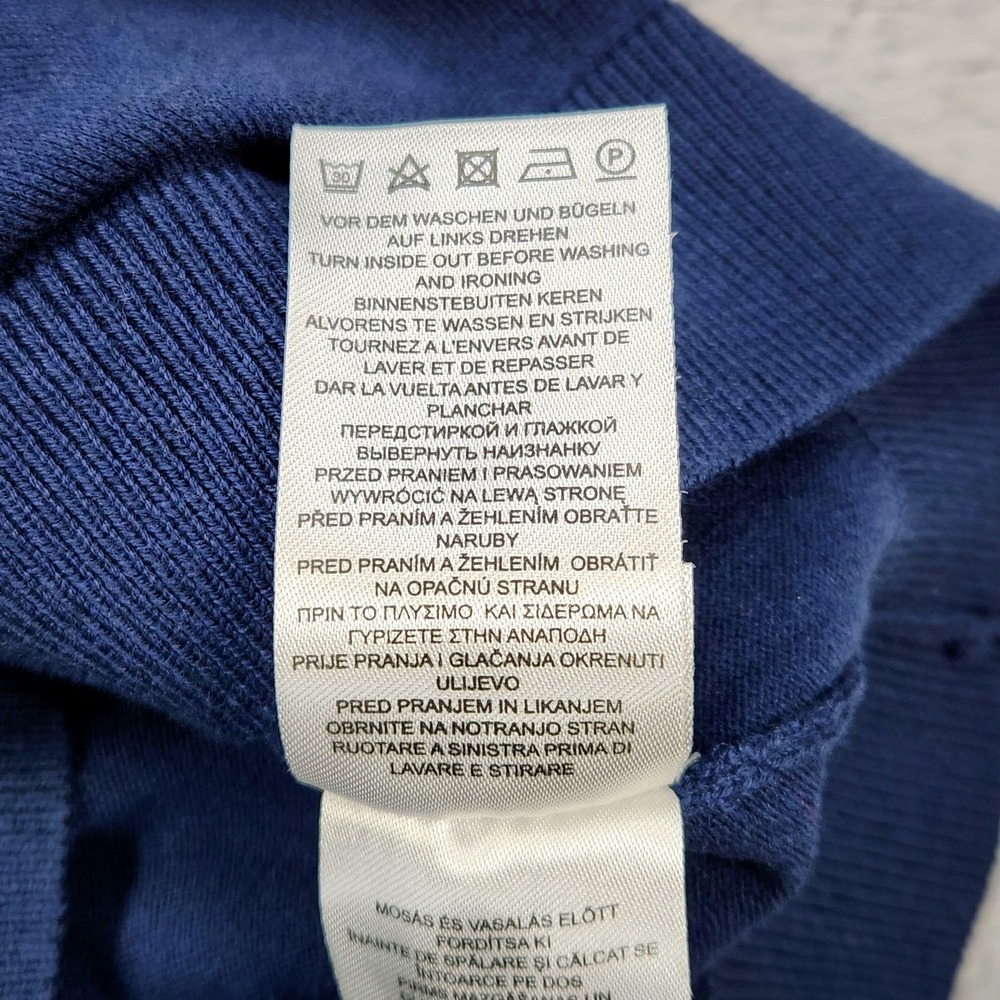 MCNEAL Sweater Vest Mens Large Blue V Neck Cotton Stretch Knit Pullover NEW - Picture 12 of 15